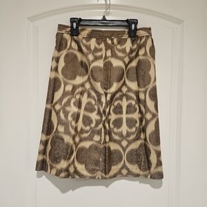Tory Burch Abstract Printed Silk Skirt Size 2 #424